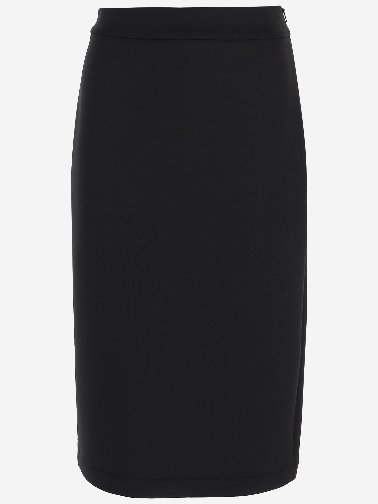 GONNA IN NYLON STRETCH CON LOGO 8H0000189A8K 999 MONCLER 