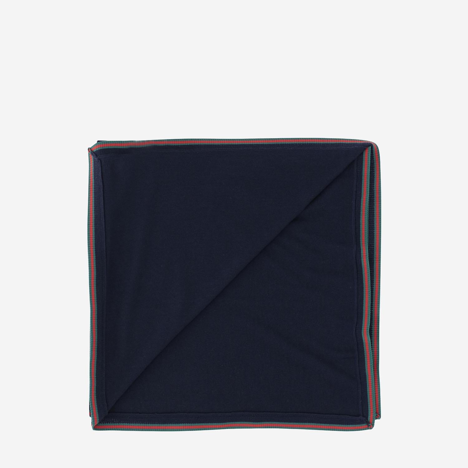 Coperta neonato in lana con nastro Web 828916 3K2064166 GUCCI KIDS 