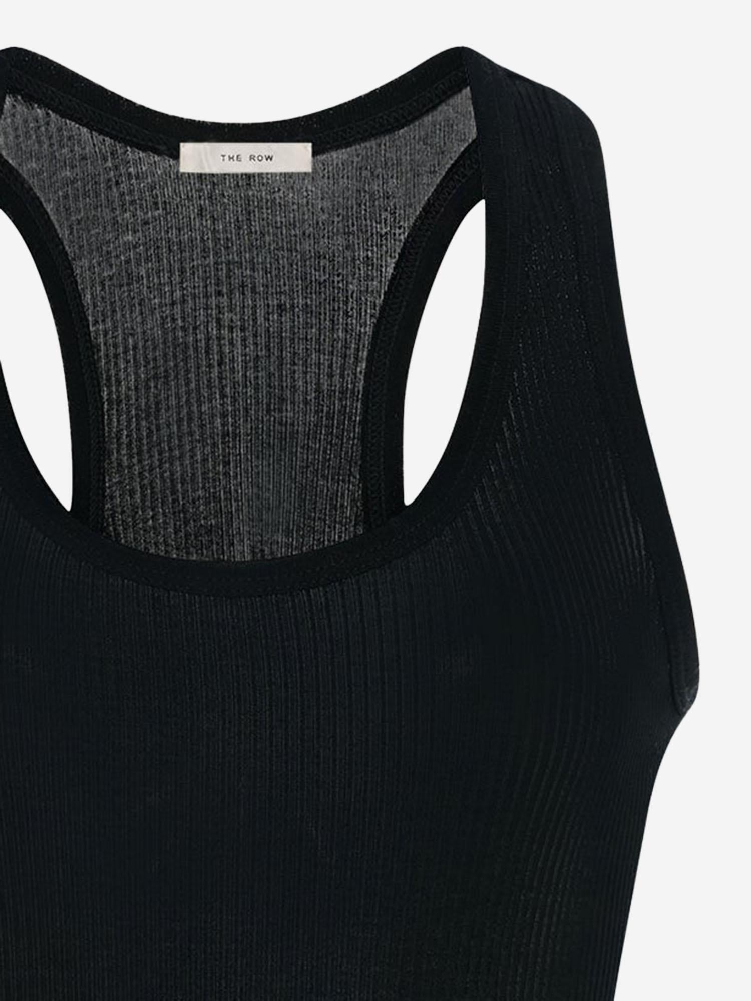 CANOTTA CENDREA IN COTONE 10977K776 BLK THE ROW 