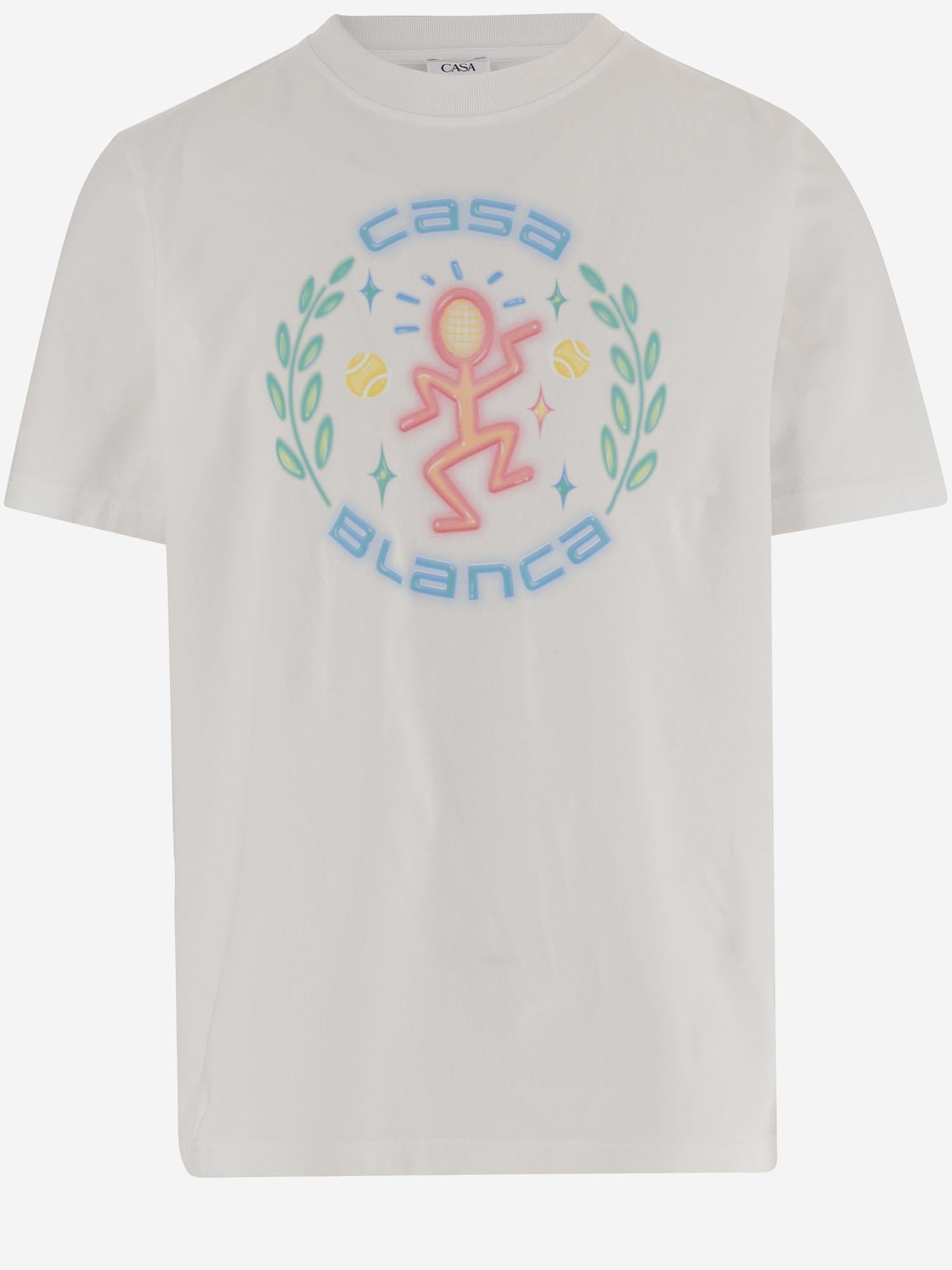 T-SHIRT IN COTONE CON LOGO MSP26JTS001 11 CASABLANCA 