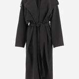 Trench nero in nylon 4455 41790019 F.IT 