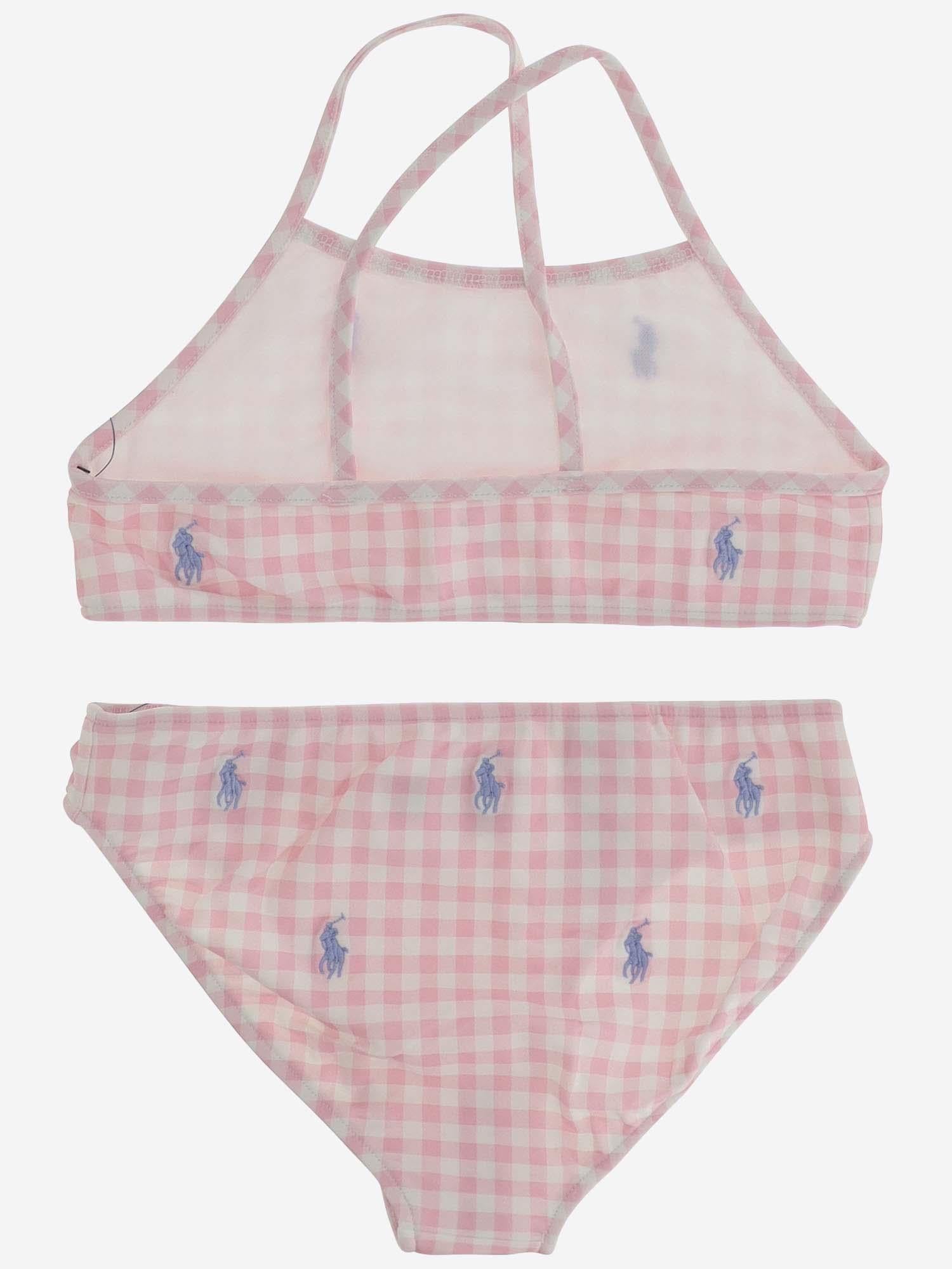 BIKINI IN NYLON STRETCH CON LOGO 312935066 002 POLO RALPH LAUREN KIDS 