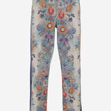 PANTALONI IN NYLON STRETCH CON MOTIVO FLOREALE 80OAAE11 CF120R86 JUST CAVALLI 