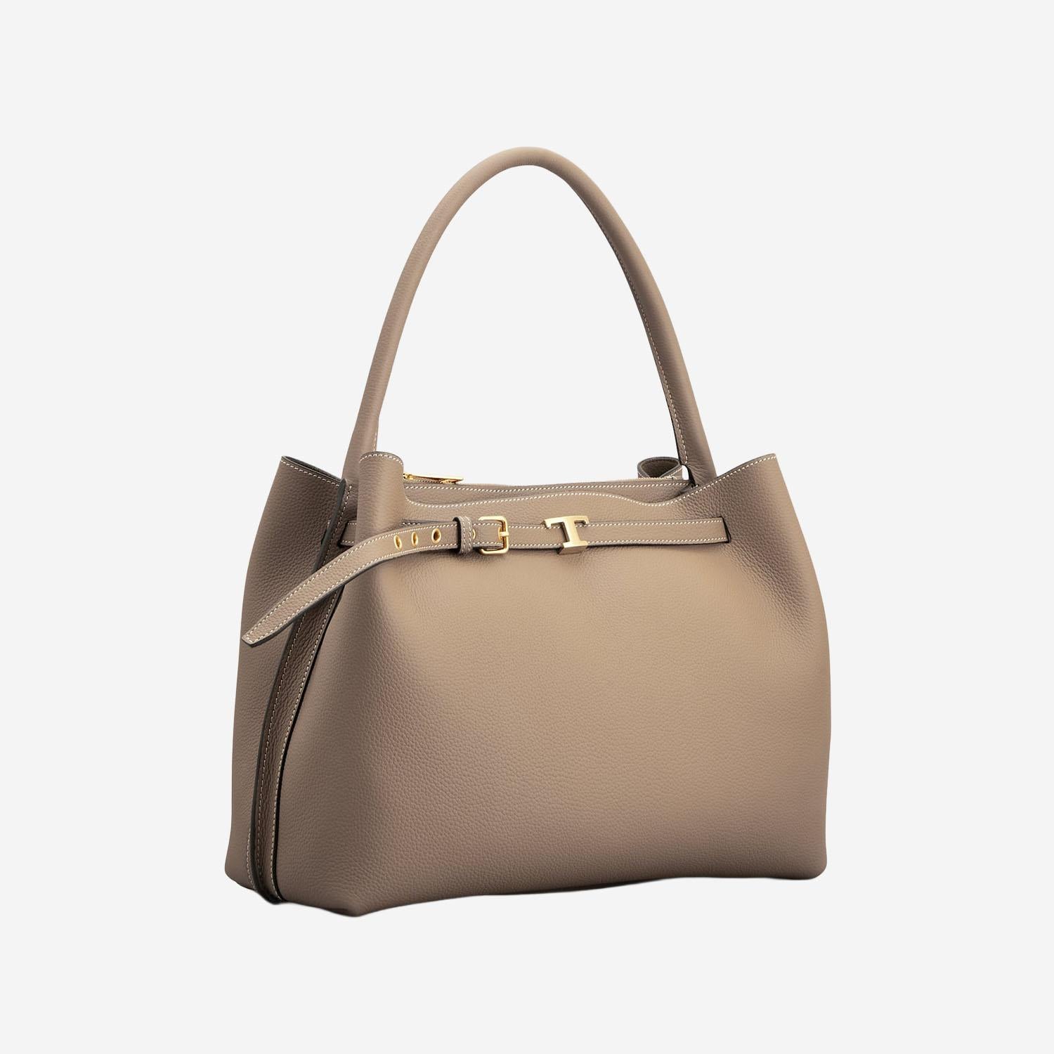 BORSA A MANO IN PELLE CON LOGO XBWTIMJ0200WKA C413 TODS 