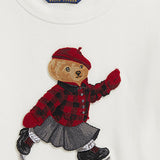 FELPA IN COTONE CON STAMPA POLO BEAR 313981087 001 POLO RALPH LAUREN KIDS 