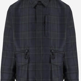 CAMICIA IN MISTO COTONE CON MOTIVO CHECK HQJ011 1 HOMME 