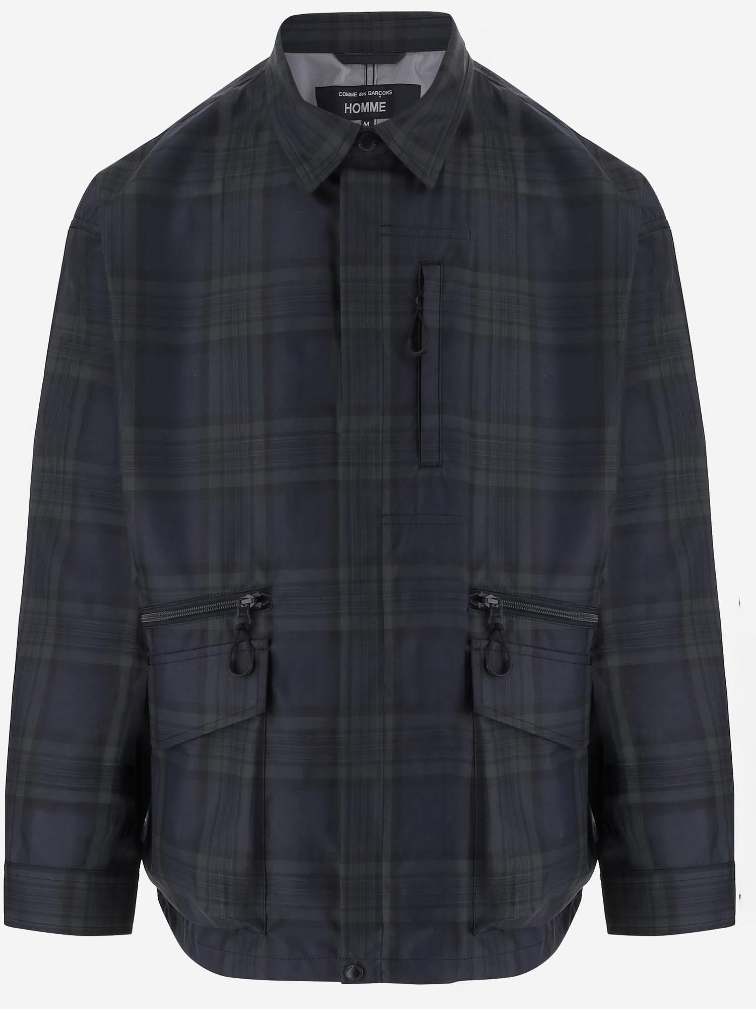 CAMICIA IN MISTO COTONE CON MOTIVO CHECK HQJ011 1 HOMME 