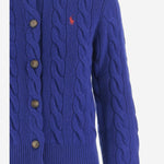 CARDIGAN IN LANA E CASHMERE CON LOGO 211972104 010 POLO RALPH LAUREN 