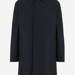 CAPPOTTO IN COTONE CON CHIUSURA COPERTA 8110980 NAVY BURBERRY 