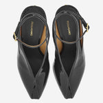 Sandali peep toe con zeppa 01K873 001NEROBISCOTTONERO SALVATORE FERRAGAMO 