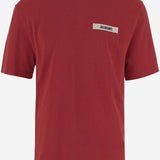 T-SHIRT IN COTONE CON LOGO TSM00133AJ00226 480 JACQUEMUS 