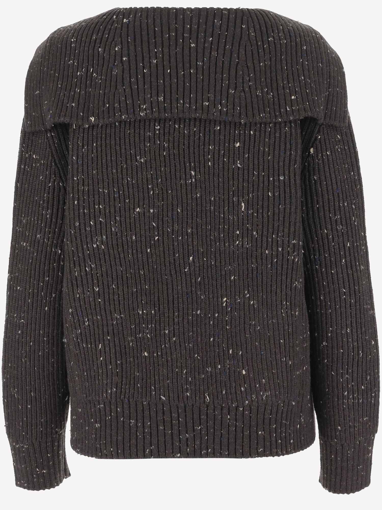 Cardigan in lana a coste 838107 V5LV02113 BOTTEGA VENETA 