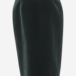 Gonna midi a incrocio in velluto di cotone 826769 Y580T3181 SAINT LAURENT 