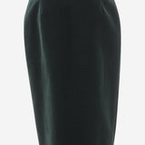 Gonna midi a incrocio in velluto di cotone 826769 Y580T3181 SAINT LAURENT 