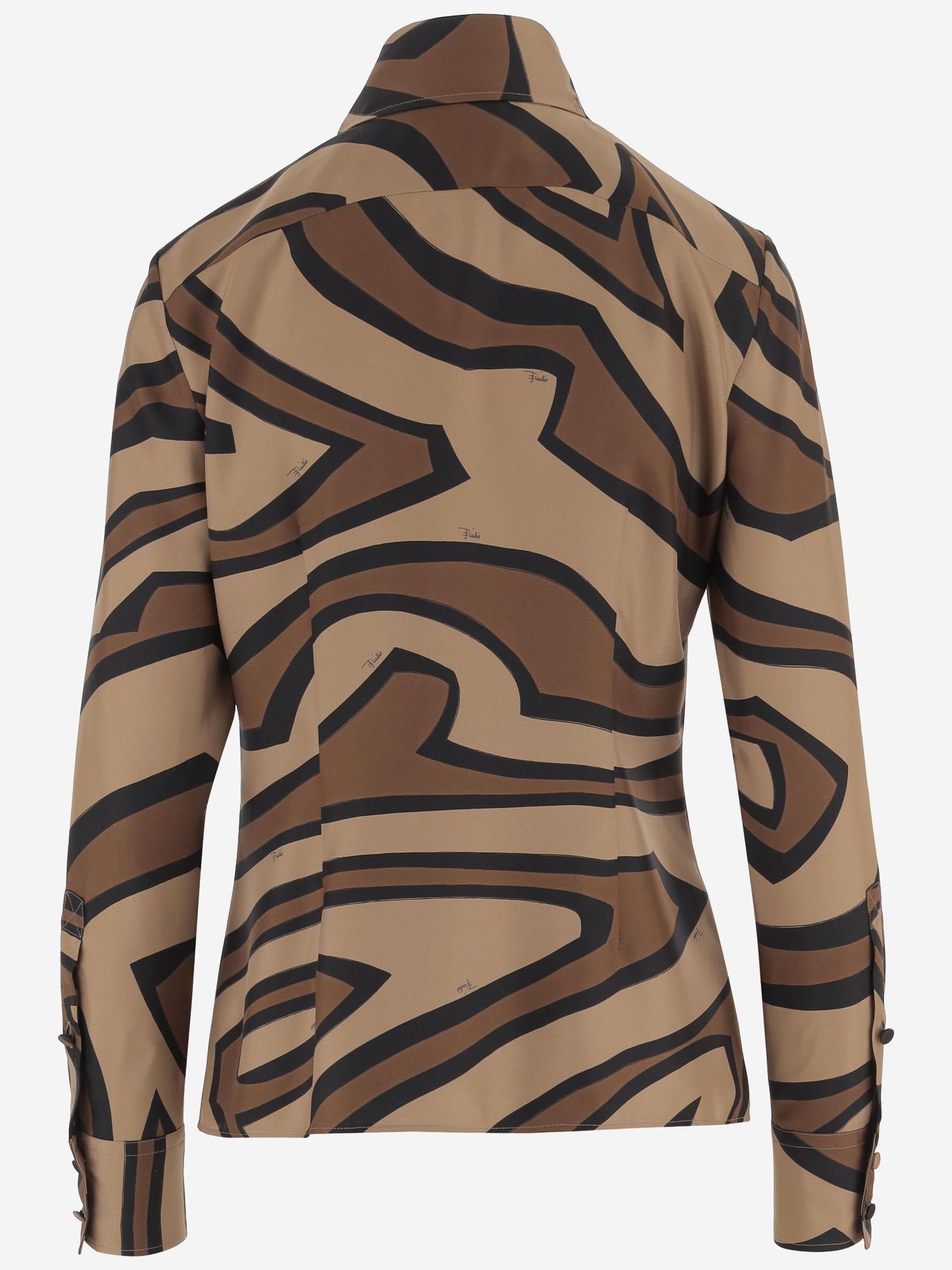 CAMICIA IN SETA CON STAMPA LABIRINTO 5URJ25 5U741050 EMILIO PUCCI 