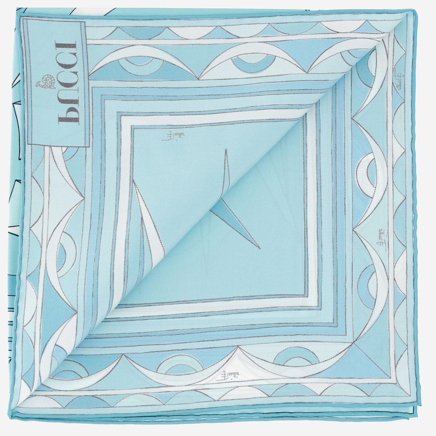 Foulard in seta con stampa grafica<BR/><BR/> 5UGB50 5UC152 EMILIO PUCCI 