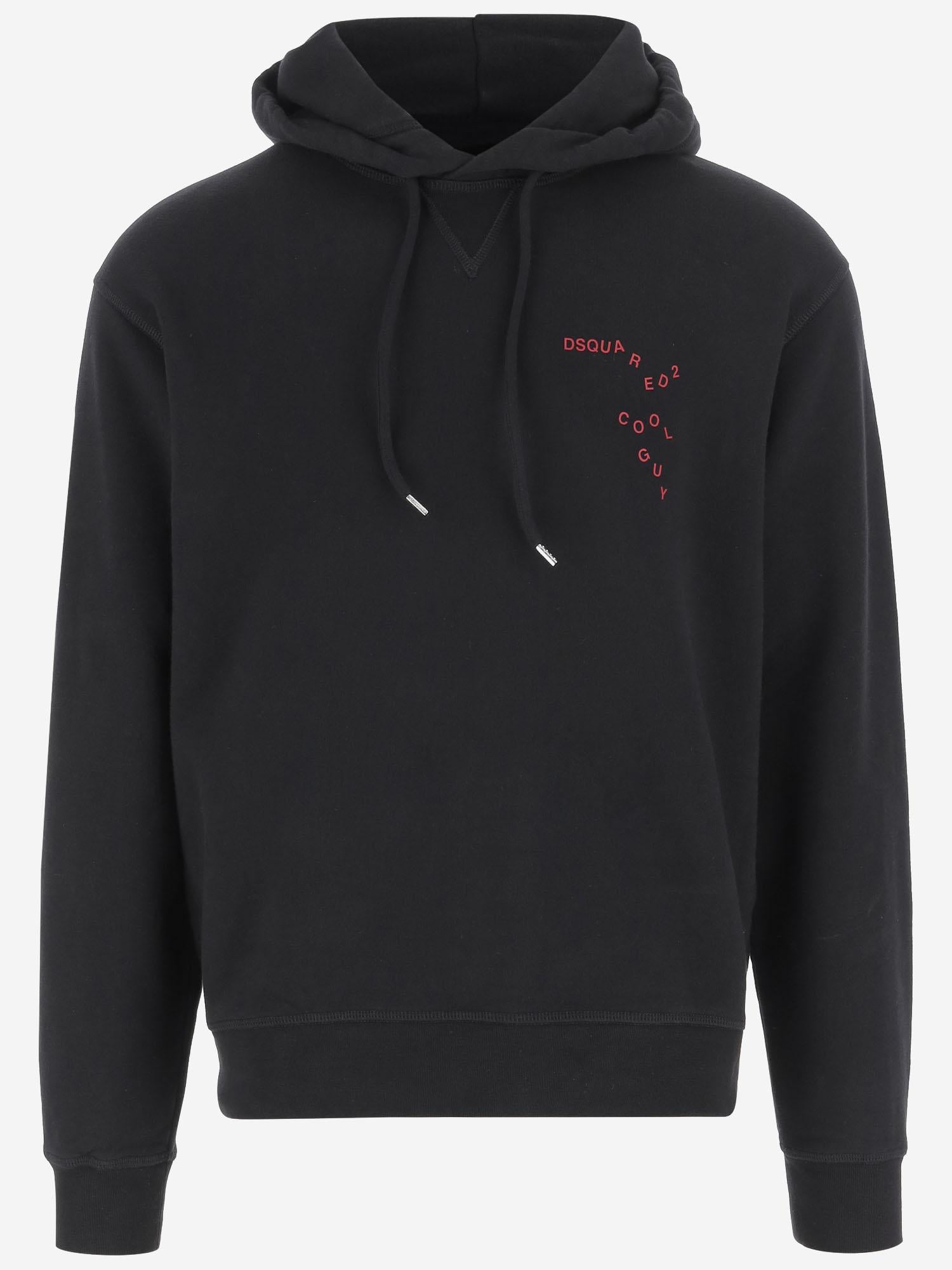 FELPA IN COTONE CON LOGO S74GU0888 S25516900 DSQUARED2 