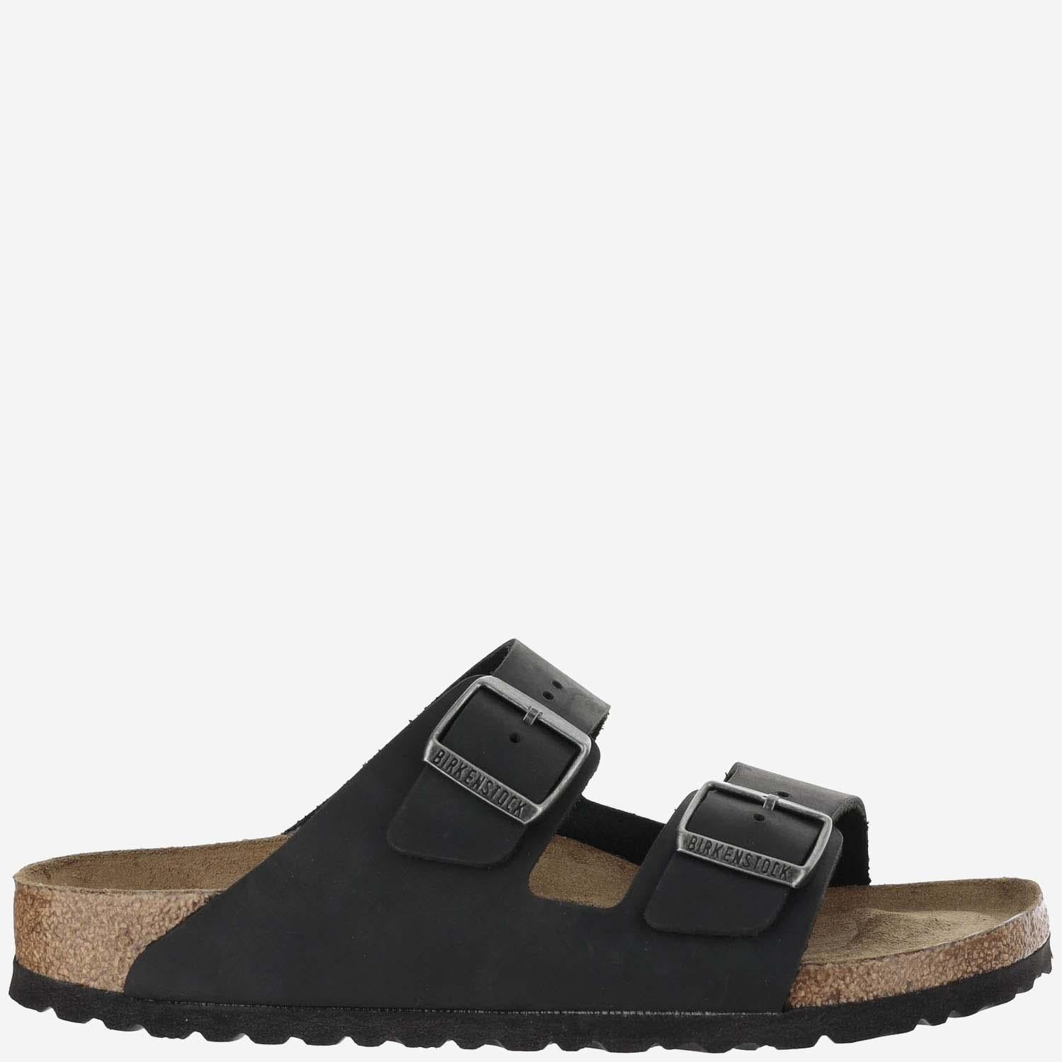 SANDALI ARIZONA IN PELLE 752483 BLACK BIRKENSTOCK 
