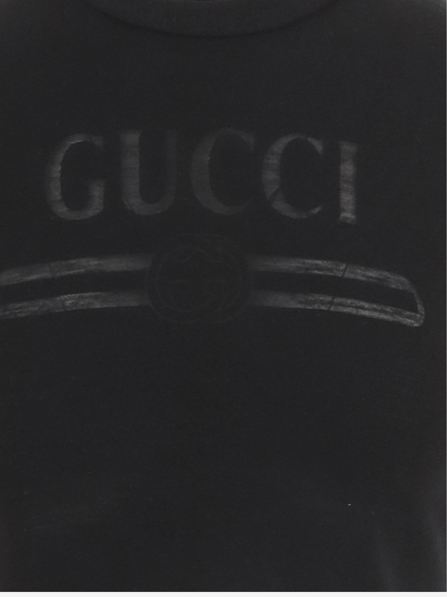 T-SHIRT IN MISTO COTONE CON LOGO 865017 XJHT11000 GUCCI 