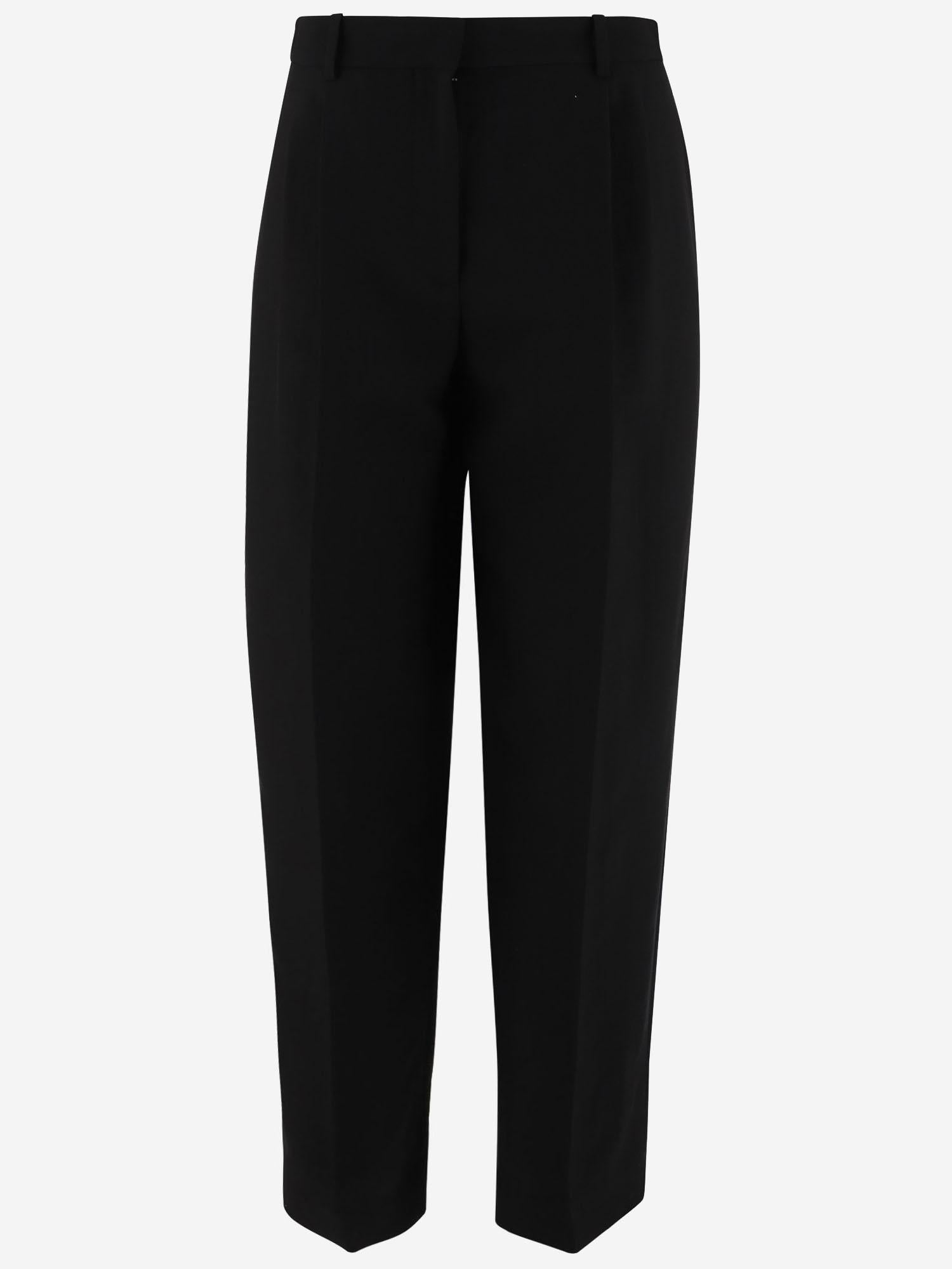 PANTALONI LILAS IN MISTO LANA E LINO 8719W3677 BLK THE ROW 