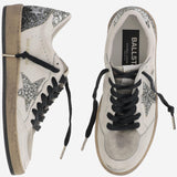 SNEAKERS BALL STAR CON GLITTER GWF00117 F00747212274 GOLDEN GOOSE 