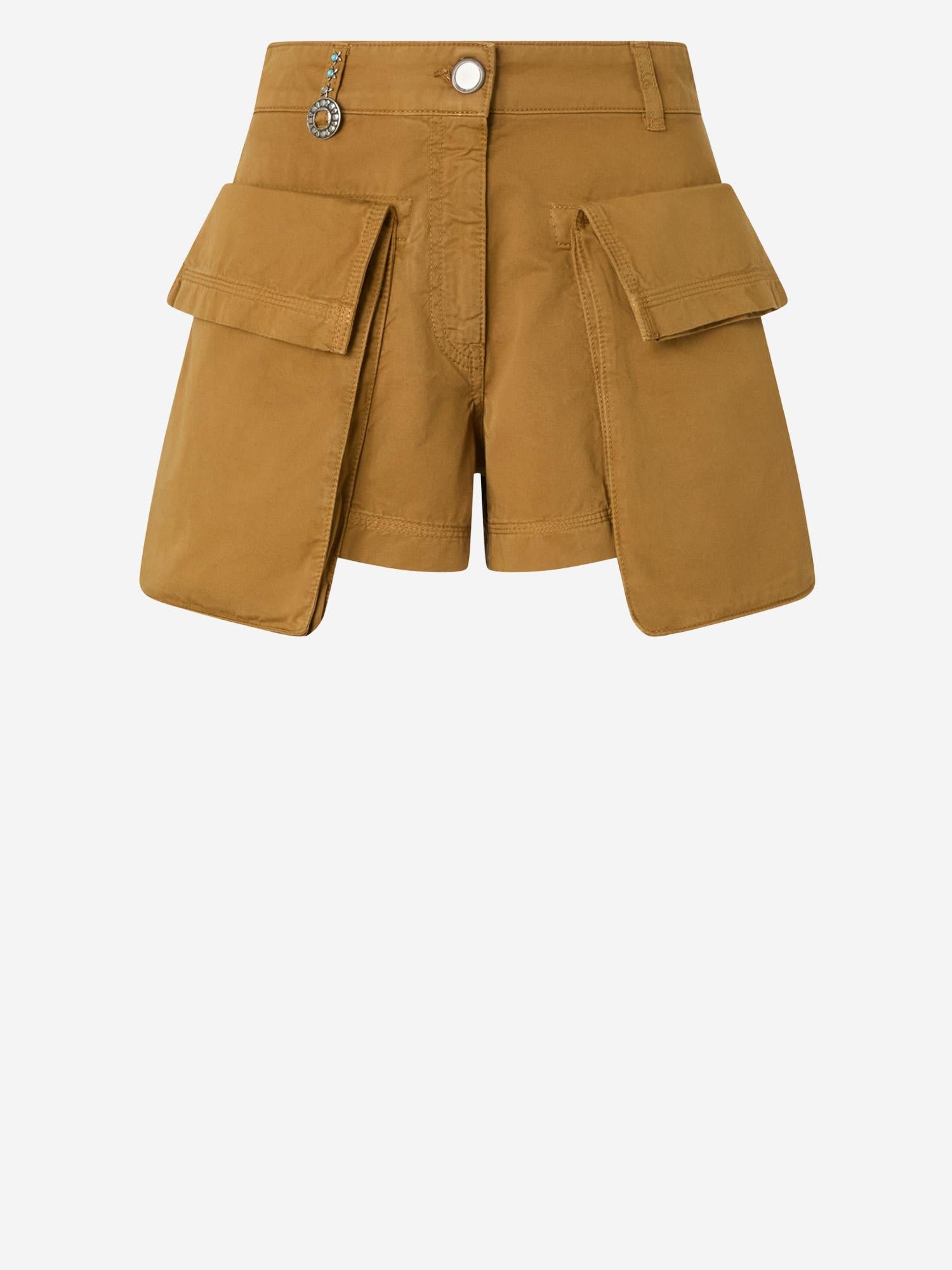 SHORTS CAMPOBASSO IN COTONE 106821 A3AWL25 PINKO 