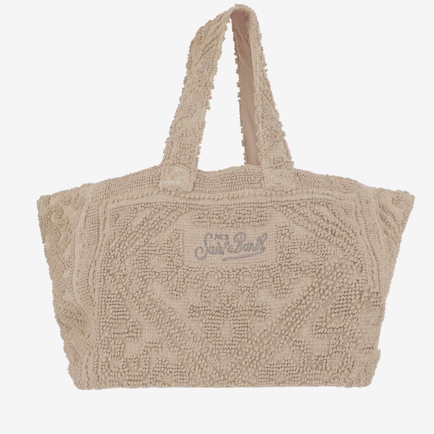 BORSA A SPALLA SAINT BARTH IN COTONE TUFB0001 06591H MC2 SAINT BARTH 