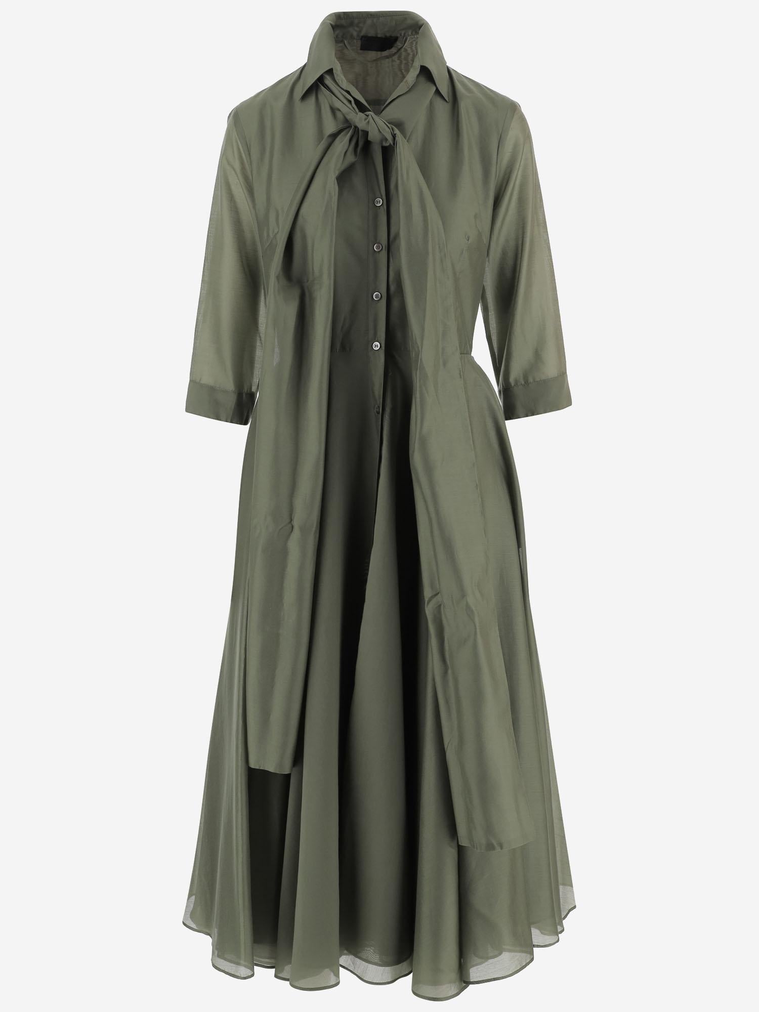 ABITO IN MISTO LYOCELL CON COLLO ANNODATO 4281 31170637 F.IT 