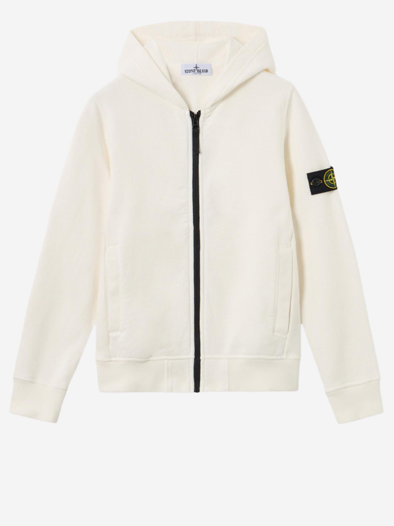 FELPA IN COTONE CON LOGO 6100004 S0040V0001 STONE ISLAND KIDS 