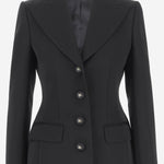 GIACCA DOLCE MONOPETTO IN LANA F27DCT FUBGENOOO DOLCE & GABBANA 