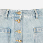 JEANS IN DENIM CON BOTTONI DORATI 8B0DD23L A92FLX VALENTINO 