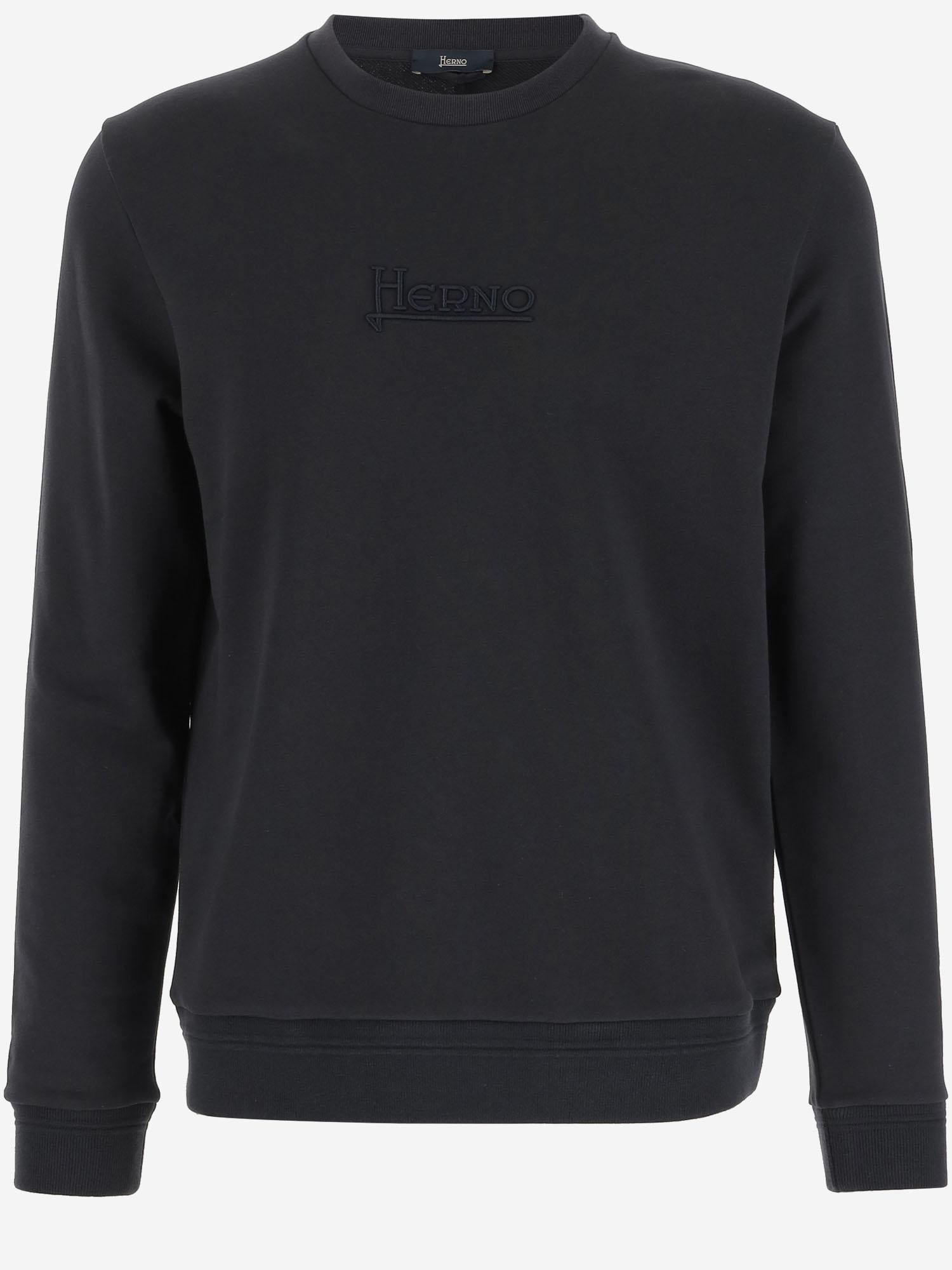 FELPA IN COTONE CON LOGO JG000231U 500179200 HERNO 