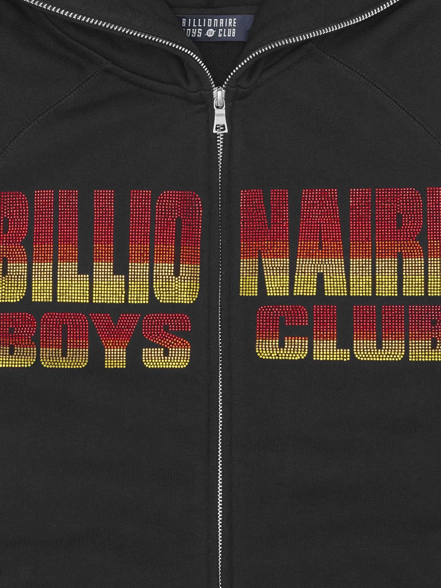 FELPA IN COTONE CON LOGO IN STRASS B25352 BLACK BILLIONAIRE BOYS CLUB 