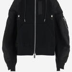 FELPA CON ZIP IN MISTO COTONE 08343 001 SACAI 