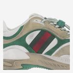 SNEAKERS IN PELLE CON DETTAGLIO WEB 853709 AAGGM9251 GUCCI 