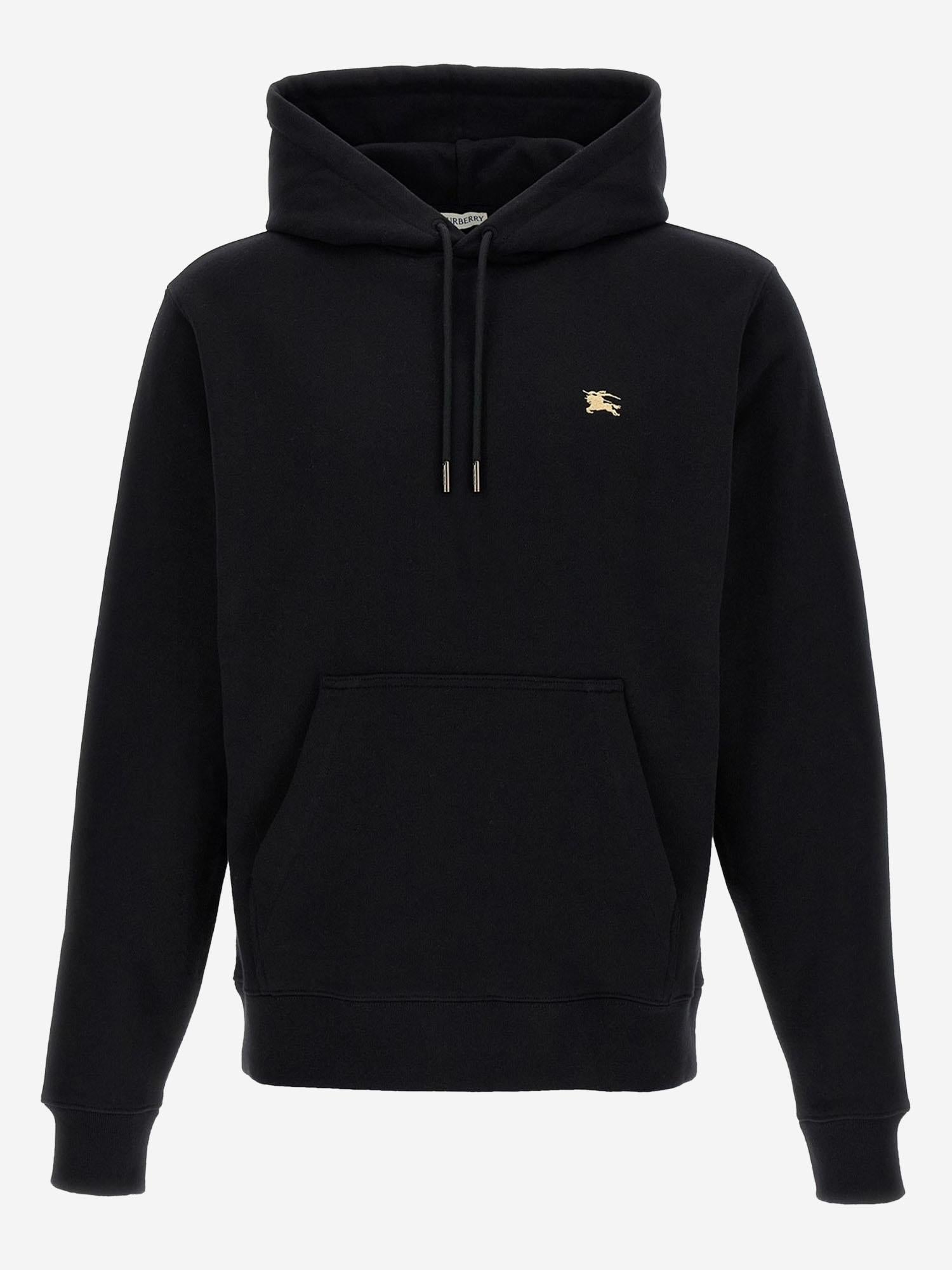 FELPA IN COTONE CON LOGO 8112807 BLACK BURBERRY 