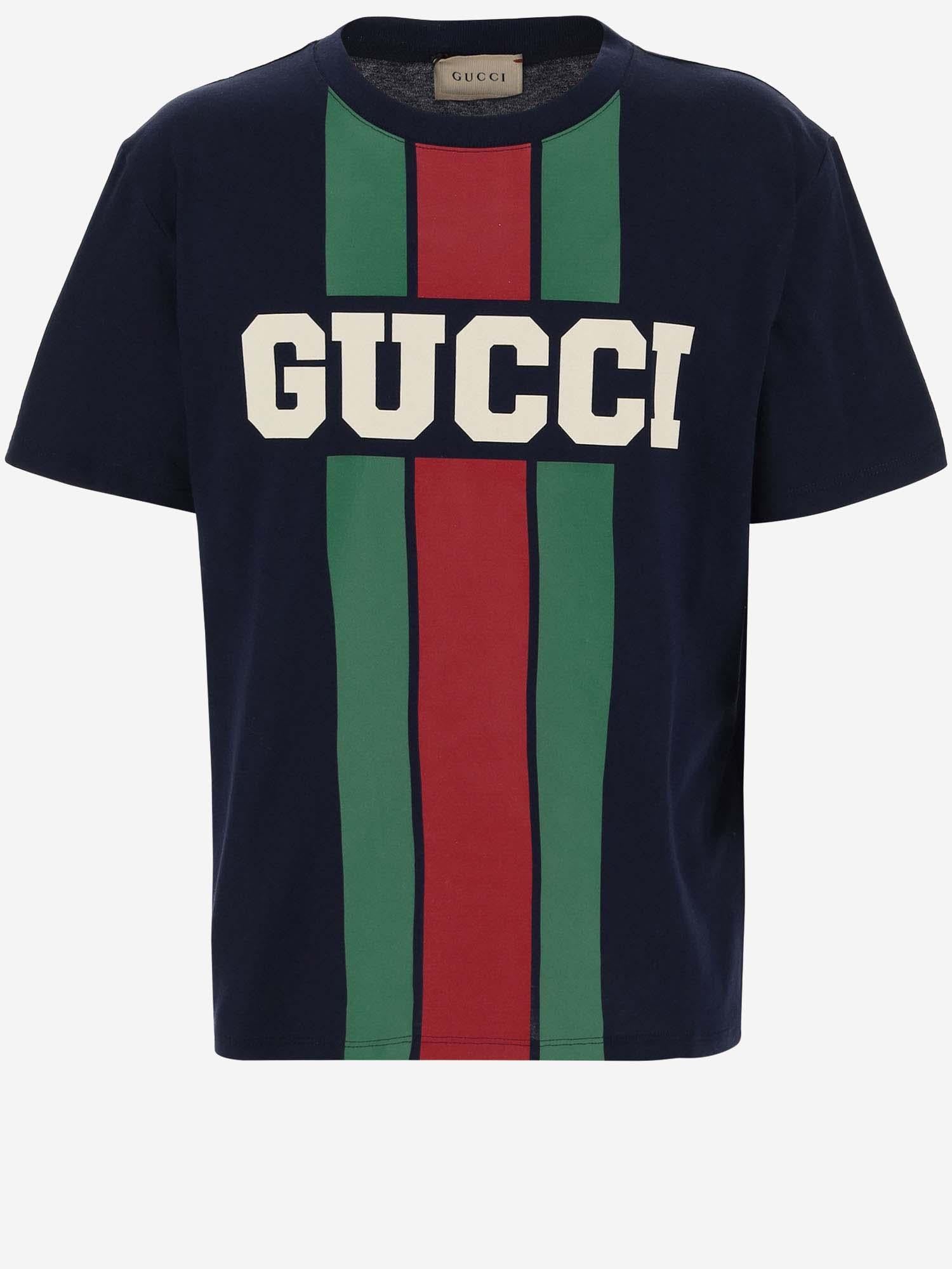 T-SHIRT IN COTONE CON LOGO 575114 XJGN74392 GUCCI KIDS 