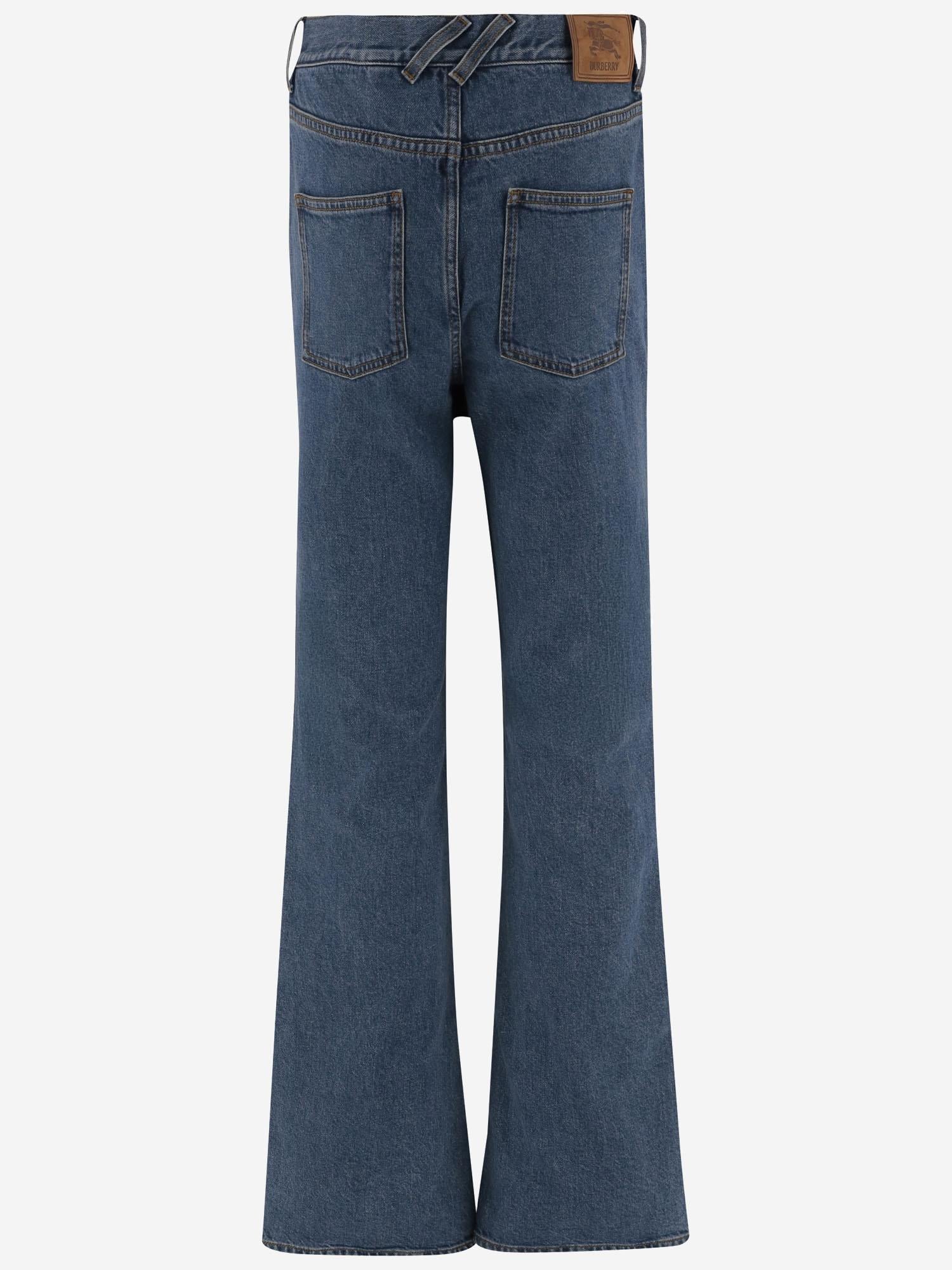 JEANS BOOTCUT IN COTONE STRETCH 8110741 MID BLUE BURBERRY 