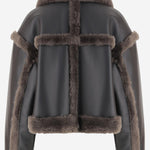 GIUBBOTTO KRISTY IN PELLE SINTETICA CON DETTAGLI IN PELLICCIA 61090 914989931 STAND STUDIO 