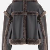 GIUBBOTTO KRISTY IN PELLE SINTETICA CON DETTAGLI IN PELLICCIA 61090 914989931 STAND STUDIO 