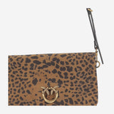 BORSA IN SUEDE CON MOTIVO ANIMALIER 106023 A32AM35Q PINKO 