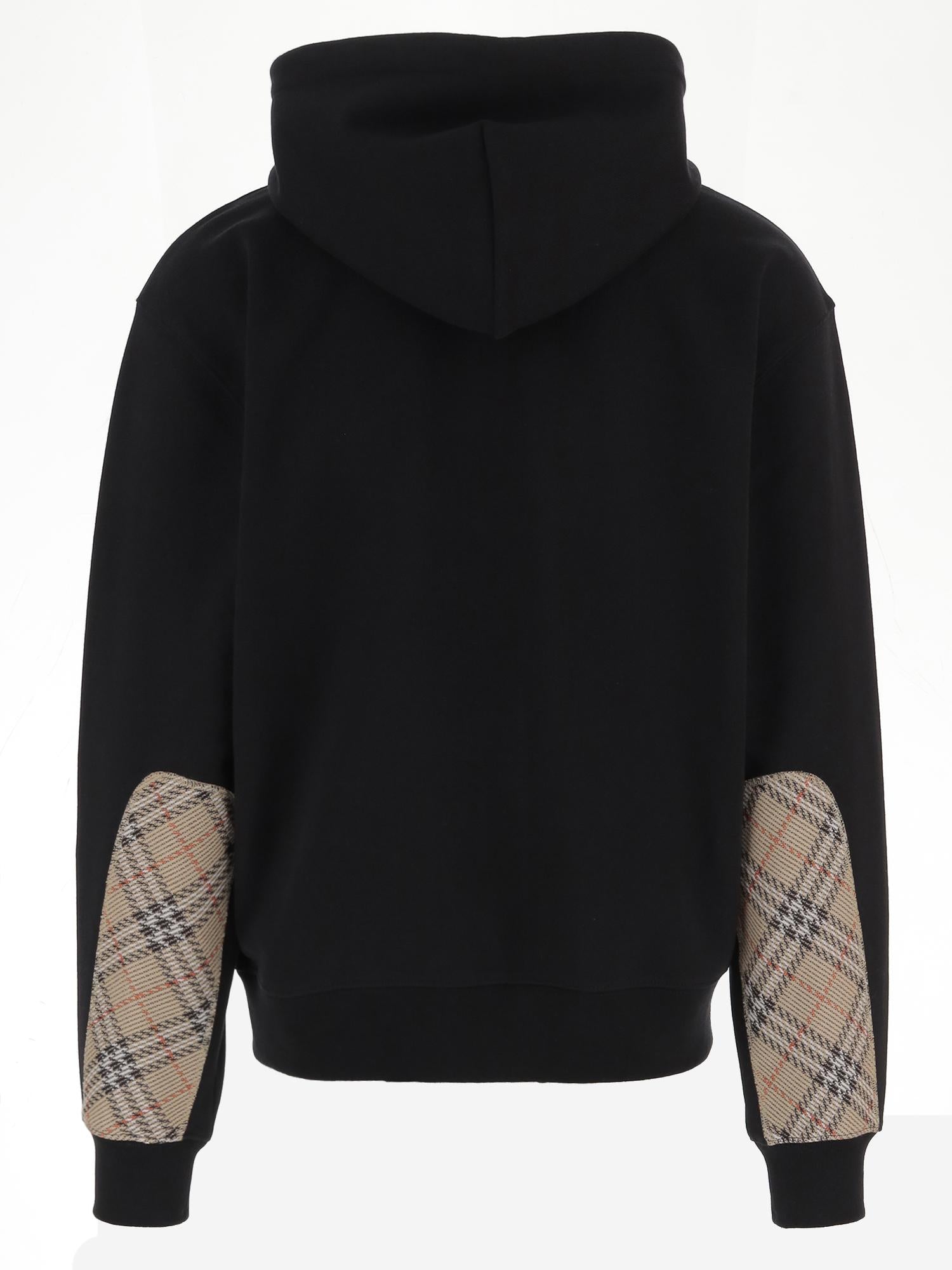 FELPA IN COTONE CON LOGO 8119052 BLACK BURBERRY 