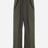 PANTALONI IN COTONE CON TASCHE A PATTA PAFS21864 420 THE FRANKIE SHOP 