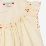 ABITO AMANTINE IN COTONE CON RICAMO LOGO S06XDRW00024 103 BONPOINT KIDS 