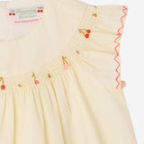 ABITO AMANTINE IN COTONE CON RICAMO LOGO S06XDRW00024 103 BONPOINT KIDS 