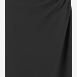 GONNA HEVIRA IN COTONE CON DRAPPEGGIO LATERALE 011116 2603900 DRIES VAN NOTEN 