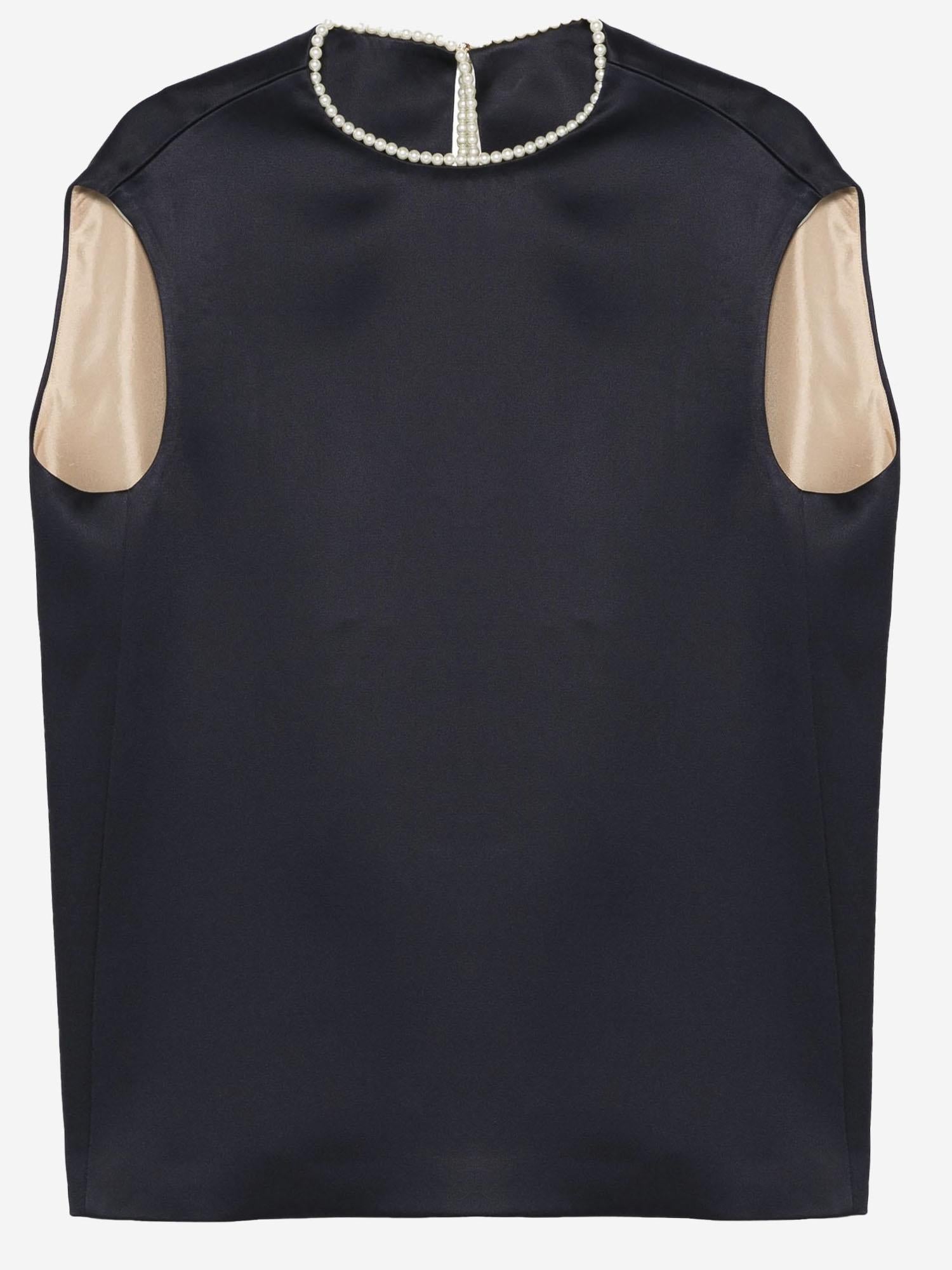 Top Cocoon in raso doppio 6251K2109901 980 CARVEN 