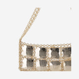 BORSA CON PANNELLI RIFLETTENTI MINICHOCO GOLDSILVER SILVIA GNECCHI 