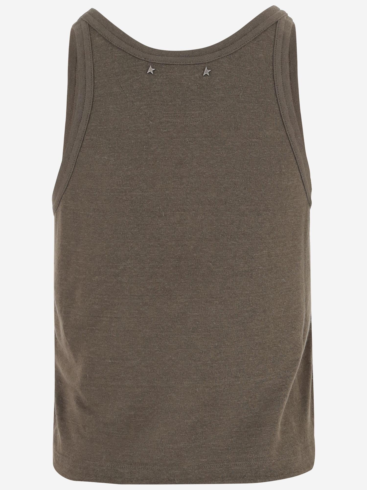 CANOTTA IN LINO GWP01930 P00237560545 GOLDEN GOOSE 