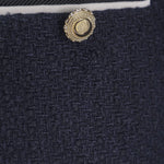 GIACCA BOUCLÉ IN MISTO LANA CON COLLETTO A CONTRASTO PF25034JBL BLUE SELF PORTRAIT 